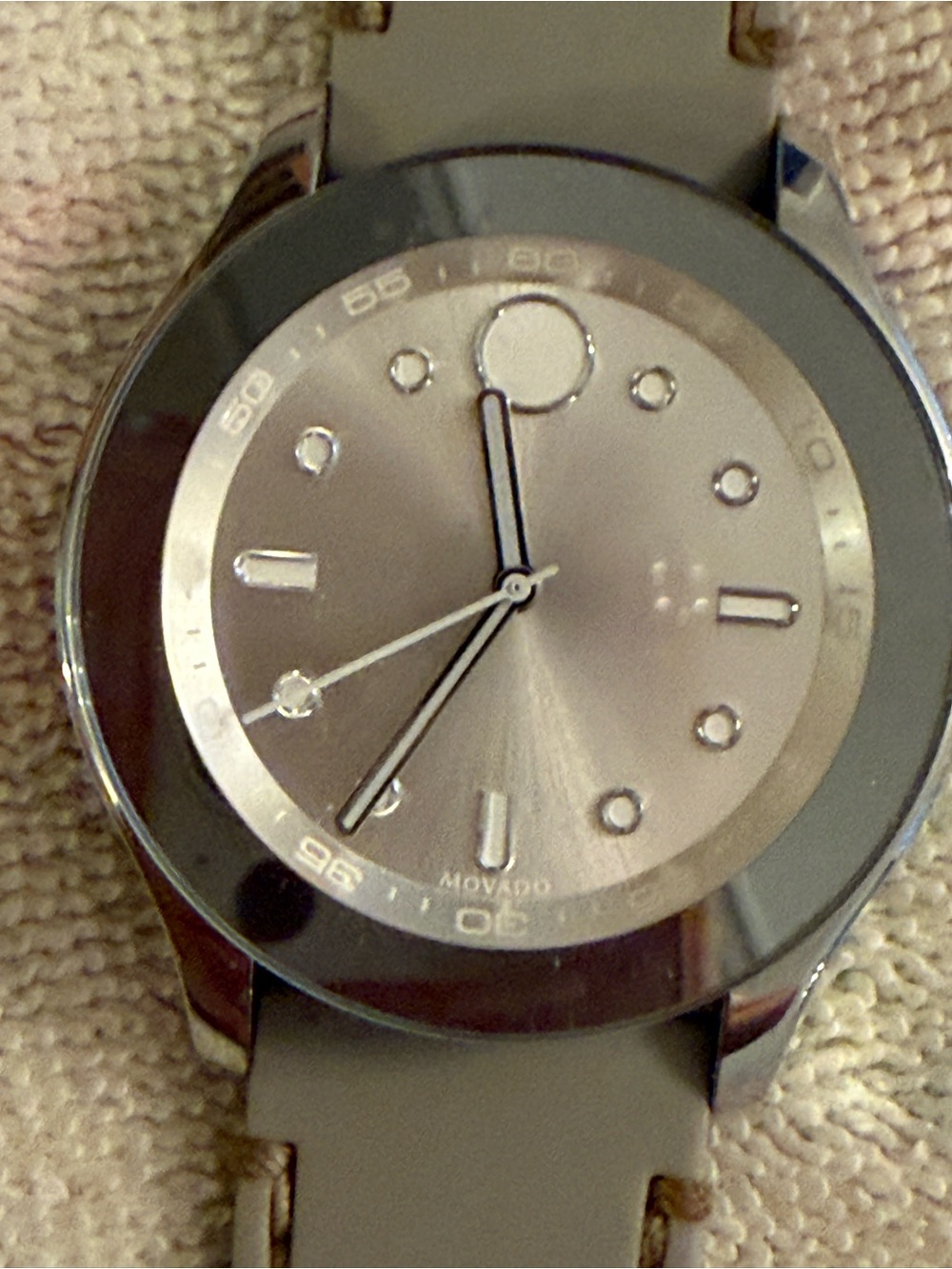 Movado Silver-Grey bold sport watch